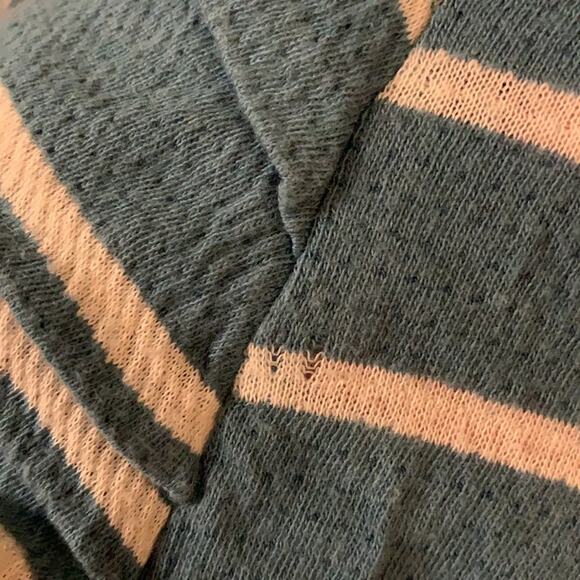 Anthropologie blue & white striped shirt - Picture 6 of 6